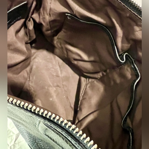 Cole Haan hobo shoulder bag in black leather. - Picture 7 of 14